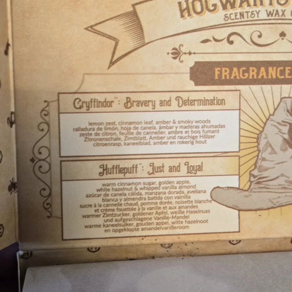 Scentsy HARRY POTTER Hogwarts Houses Wax Bars Collection Box Set w/ 4 Scents NEW